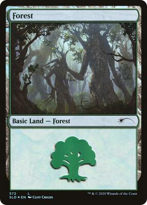 Forest (572) card from Secret Lair Drop Series