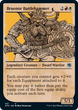 Bruenor Battlehammer (Showcase) card from Adventures in the Forgotten Realms