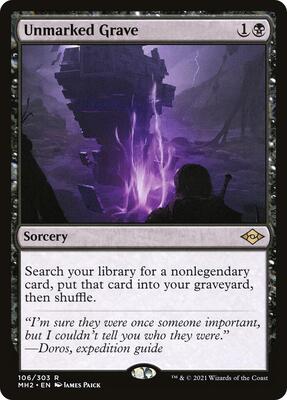 Unmarked Grave card from Modern Horizons 2