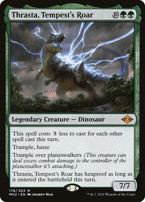 Thrasta, Tempest's Roar card from Modern Horizons 2