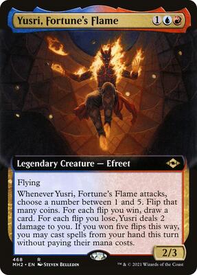 Yusri, Fortune's Flame (Extended Art) card from Modern Horizons 2