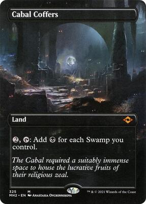 Cabal Coffers (Borderless) card from Modern Horizons 2