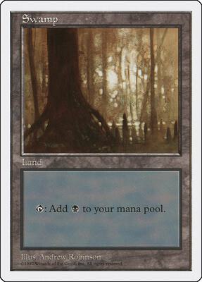 Swamp (441) card from Fifth Edition