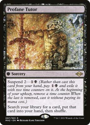 Profane Tutor card from Modern Horizons 2