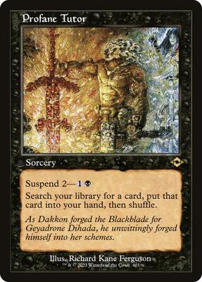 Profane Tutor (Retro Frame) card from Modern Horizons 2