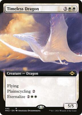 Timeless Dragon (Extended Art) card from Modern Horizons 2