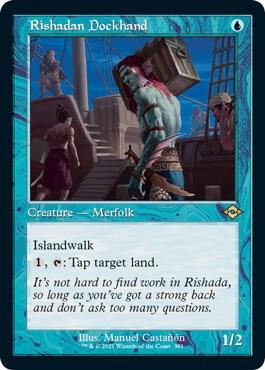 Rishadan Dockhand (Retro Frame) (Foil Etched) card from Modern Horizons 2