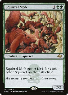 Squirrel Mob card from Modern Horizons 2