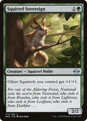Squirrel Sovereign card from Modern Horizons 2