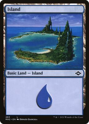 Island (483) card from Modern Horizons 2