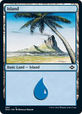 Island (484) (Foil Etched) card from Modern Horizons 2