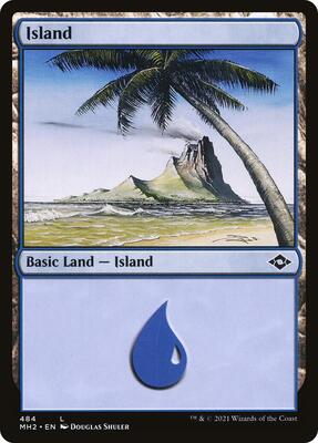 Island (484) card from Modern Horizons 2
