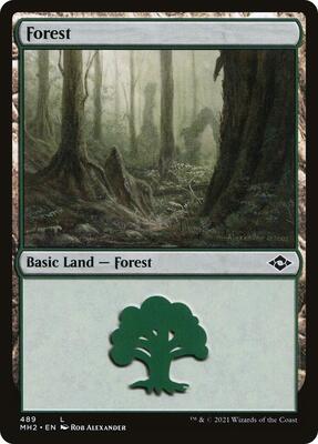 Forest (489) card from Modern Horizons 2