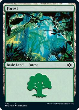 Forest (490) (Foil Etched) card from Modern Horizons 2