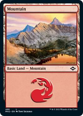 Mountain (488) (Foil Etched) card from Modern Horizons 2