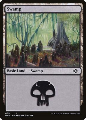 Swamp (485) card from Modern Horizons 2