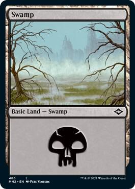 Swamp (486) (Foil Etched) card from Modern Horizons 2