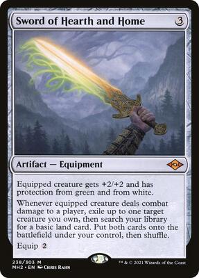 Sword of Hearth and Home card from Modern Horizons 2