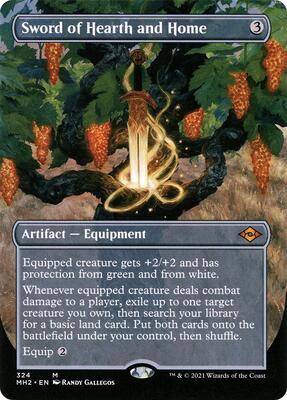 Sword of Hearth and Home (Borderless) card from Modern Horizons 2
