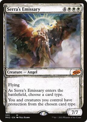 Serra's Emissary (Showcase) card from Modern Horizons 2