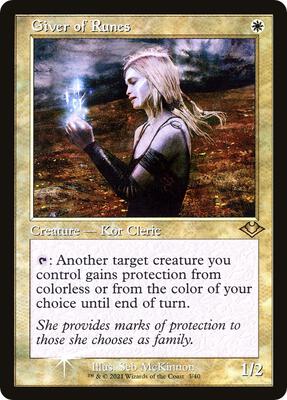 Giver of Runes (Retro Frame) card from Modern Horizons