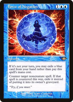 Force of Negation (Retro Frame) card from Modern Horizons