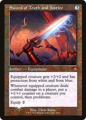 Sword of Truth and Justice (Retro Frame) card from Modern Horizons