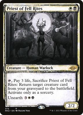 Priest of Fell Rites (Showcase) card from Modern Horizons 2