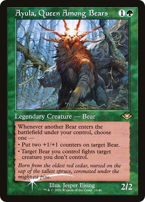 Ayula, Queen Among Bears (Retro Frame) card from Modern Horizons