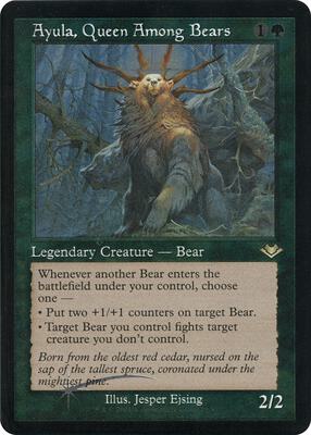 Ayula, Queen Among Bears (Retro Frame) (Foil Etched) card from Modern Horizons