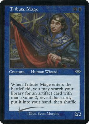 Tribute Mage (Retro Frame) (Foil Etched) card from Modern Horizons