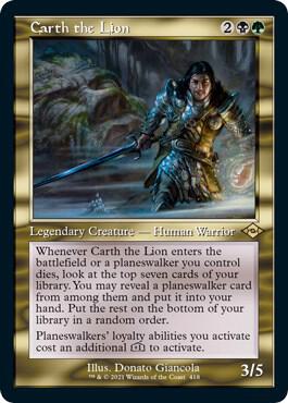 Carth the Lion (Retro Frame) (Foil Etched) card from Modern Horizons 2