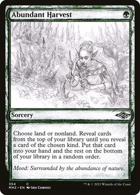 Abundant Harvest (Showcase) card from Modern Horizons 2