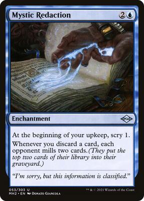 Mystic Redaction card from Modern Horizons 2