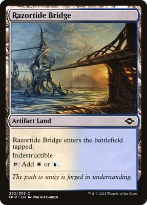Razortide Bridge card from Modern Horizons 2