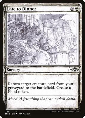 Late to Dinner (Showcase) card from Modern Horizons 2