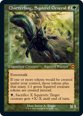 Chatterfang, Squirrel General (Retro Frame) (Foil Etched) card from Modern Horizons 2