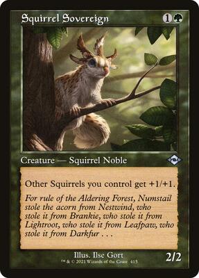 Squirrel Sovereign (Retro Frame) card from Modern Horizons 2