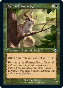 Squirrel Sovereign (Retro Frame) (Foil Etched) card from Modern Horizons 2
