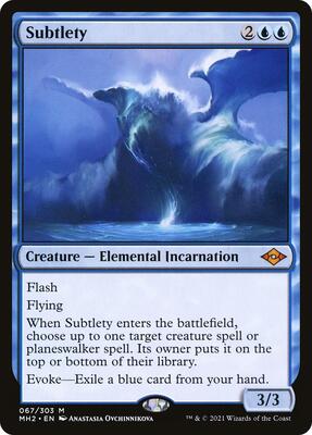 Subtlety card from Modern Horizons 2
