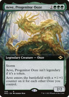 Aeve, Progenitor Ooze (Extended Art) card from Modern Horizons 2