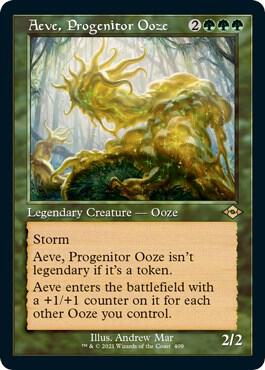 Aeve, Progenitor Ooze (Retro Frame) (Foil Etched) card from Modern Horizons 2