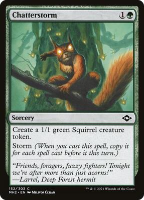 Chatterstorm card from Modern Horizons 2