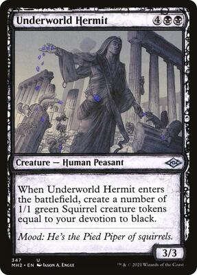 Underworld Hermit (Showcase) card from Modern Horizons 2