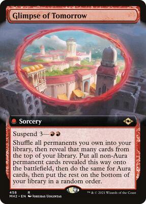 Glimpse of Tomorrow (Extended Art) card from Modern Horizons 2