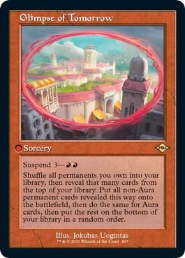 Glimpse of Tomorrow (Retro Frame) (Foil Etched) card from Modern Horizons 2