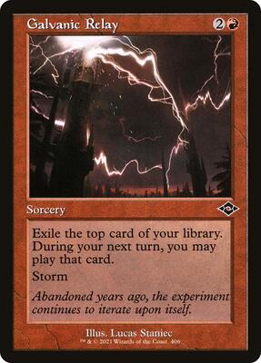 Galvanic Relay (Retro Frame) card from Modern Horizons 2