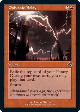 Galvanic Relay (Retro Frame) (Foil Etched) card from Modern Horizons 2