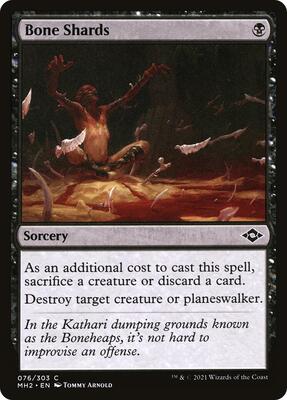 Bone Shards card from Modern Horizons 2