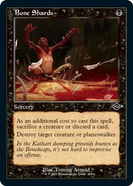 Bone Shards (Retro Frame) (Foil Etched) card from Modern Horizons 2